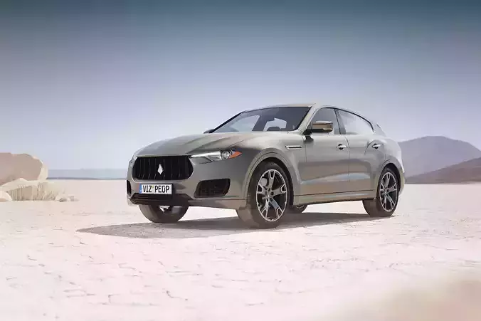 Luxury SUV unbranded 3D model