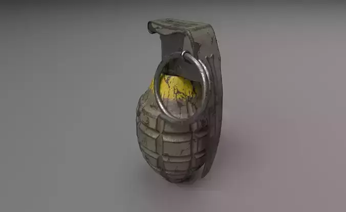 MK2 Grenade - UE5 ready - Low poly - 4k PBR - SciFi Free low-poly 3D model
