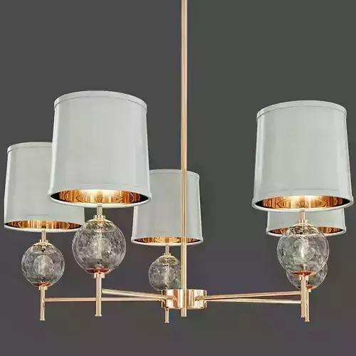 Latitude Aged Brass Chandelier
