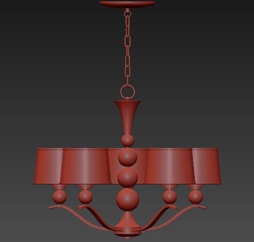 Maxim Rondo Single Tier Chandelier 3D model_1