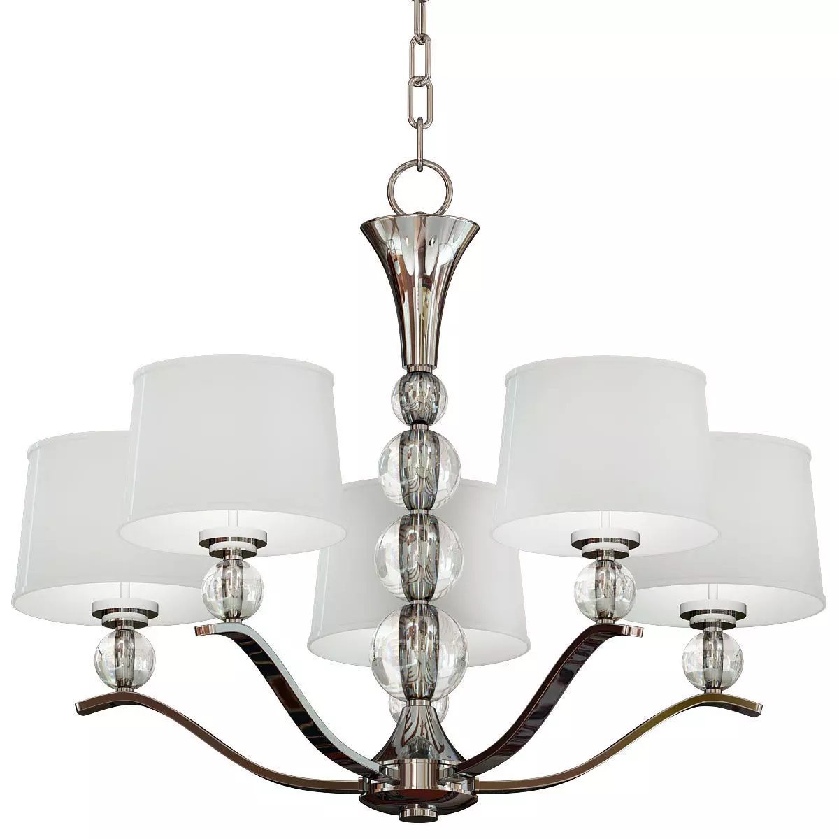 Maxim Rondo Single Tier Chandelier 3D model_0