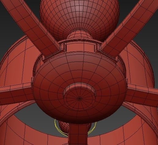 Maxim Rondo Single Tier Chandelier 3D model_4