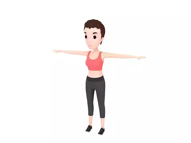 CartoonGirl002 Sport Girl