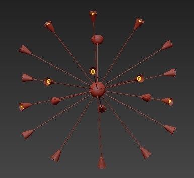 Stilnovo Ankargrand LBC076BLK Chandelier 3D model_2