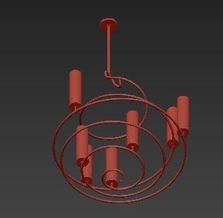Seriph Spiral Chandelier 3D model_1