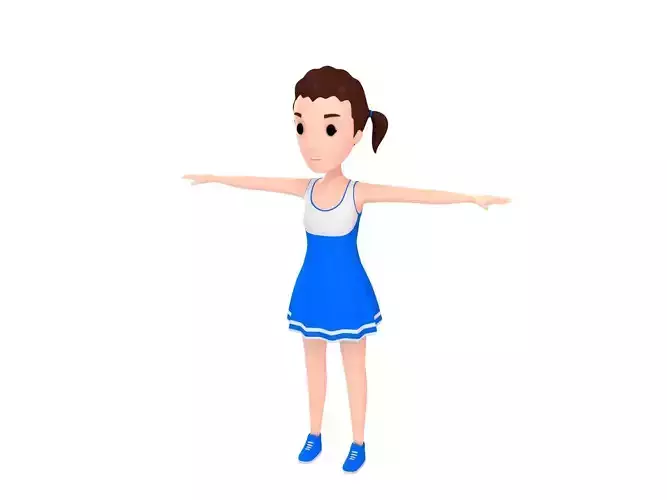 CartoonGirl004 Cheerleader