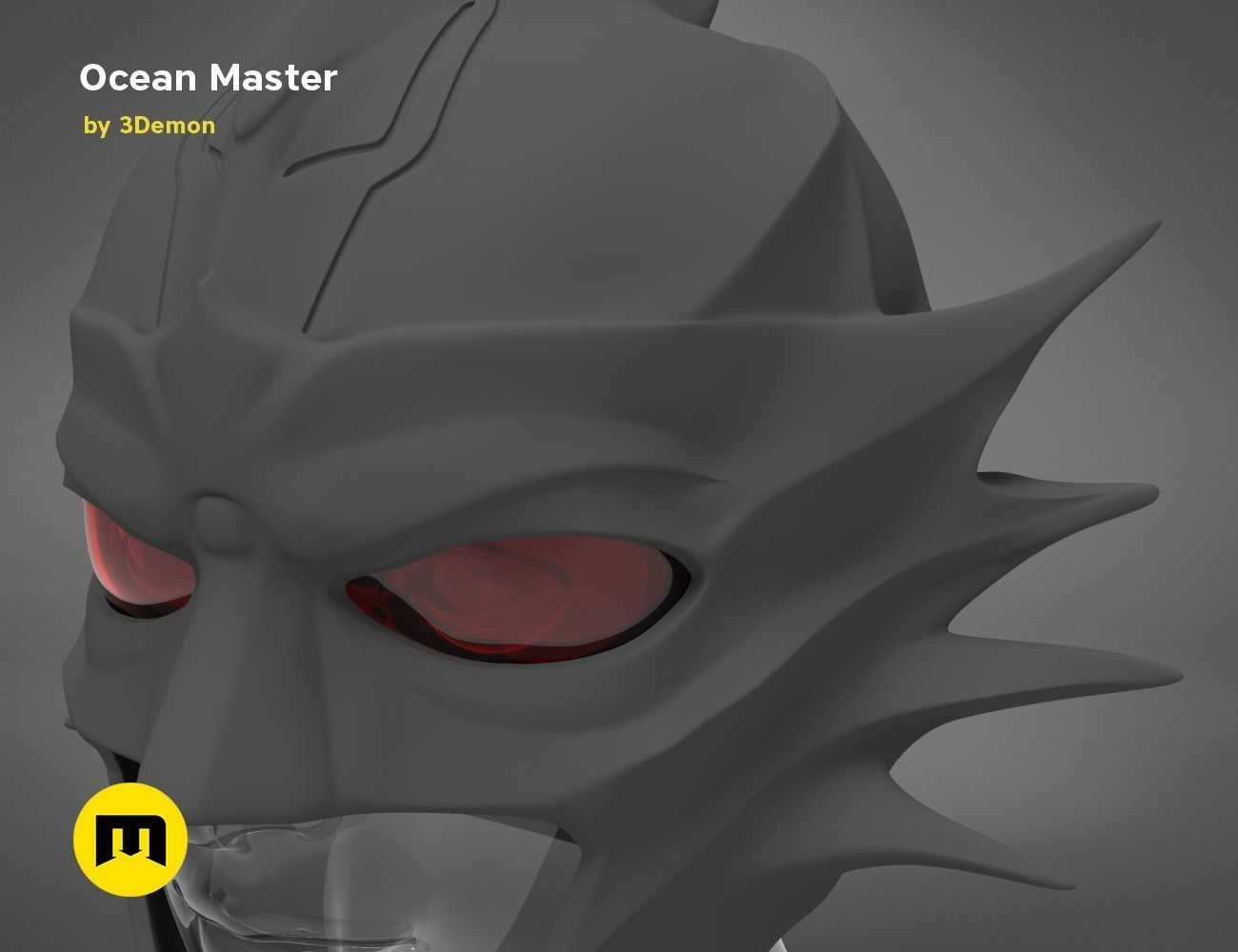 Ocean Master King Orm Helmet 3D print model_17