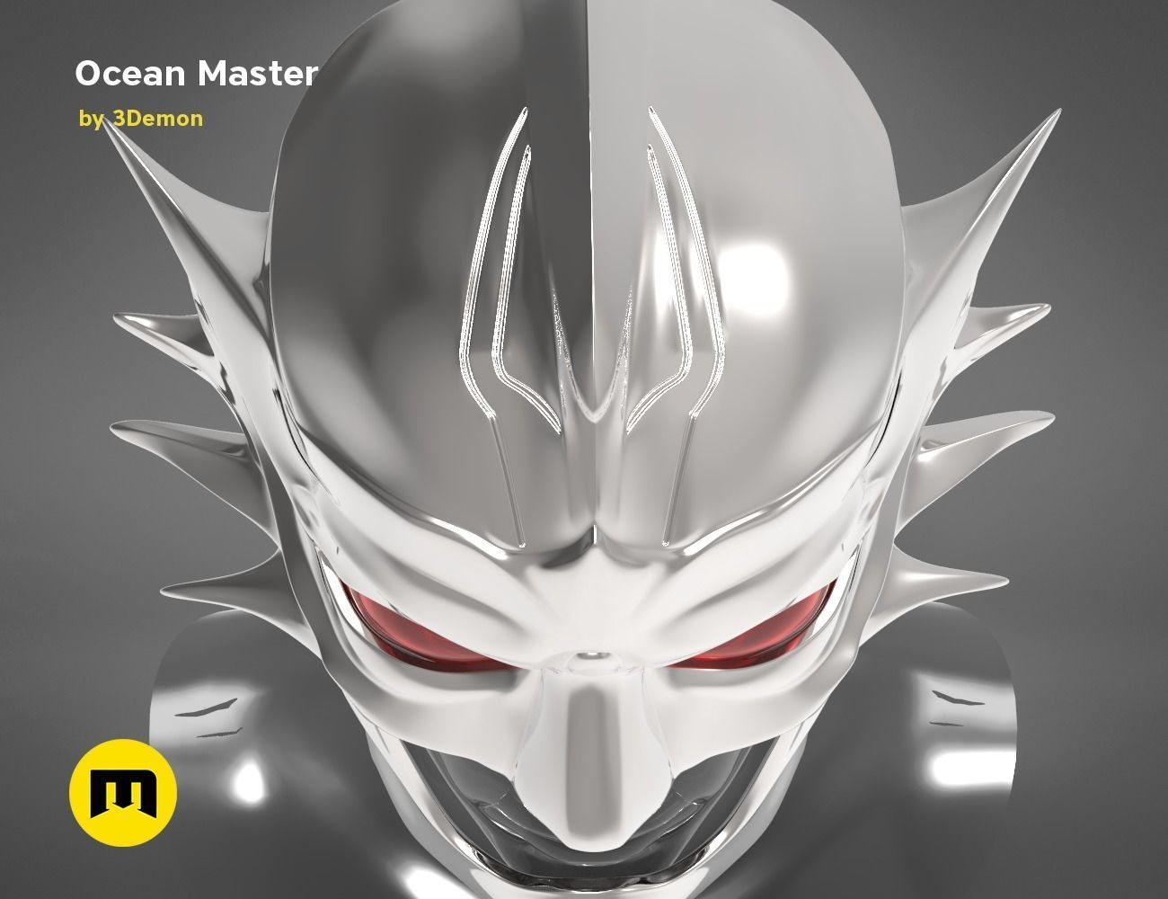 Ocean Master King Orm Helmet 3D print model_11