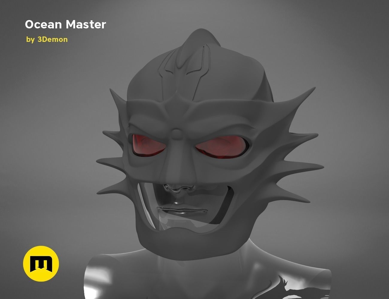 Ocean Master King Orm Helmet 3D print model_16