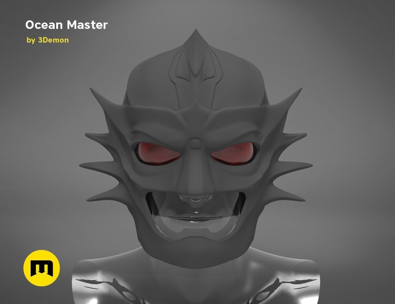 Ocean Master King Orm Helmet 3D print model_18