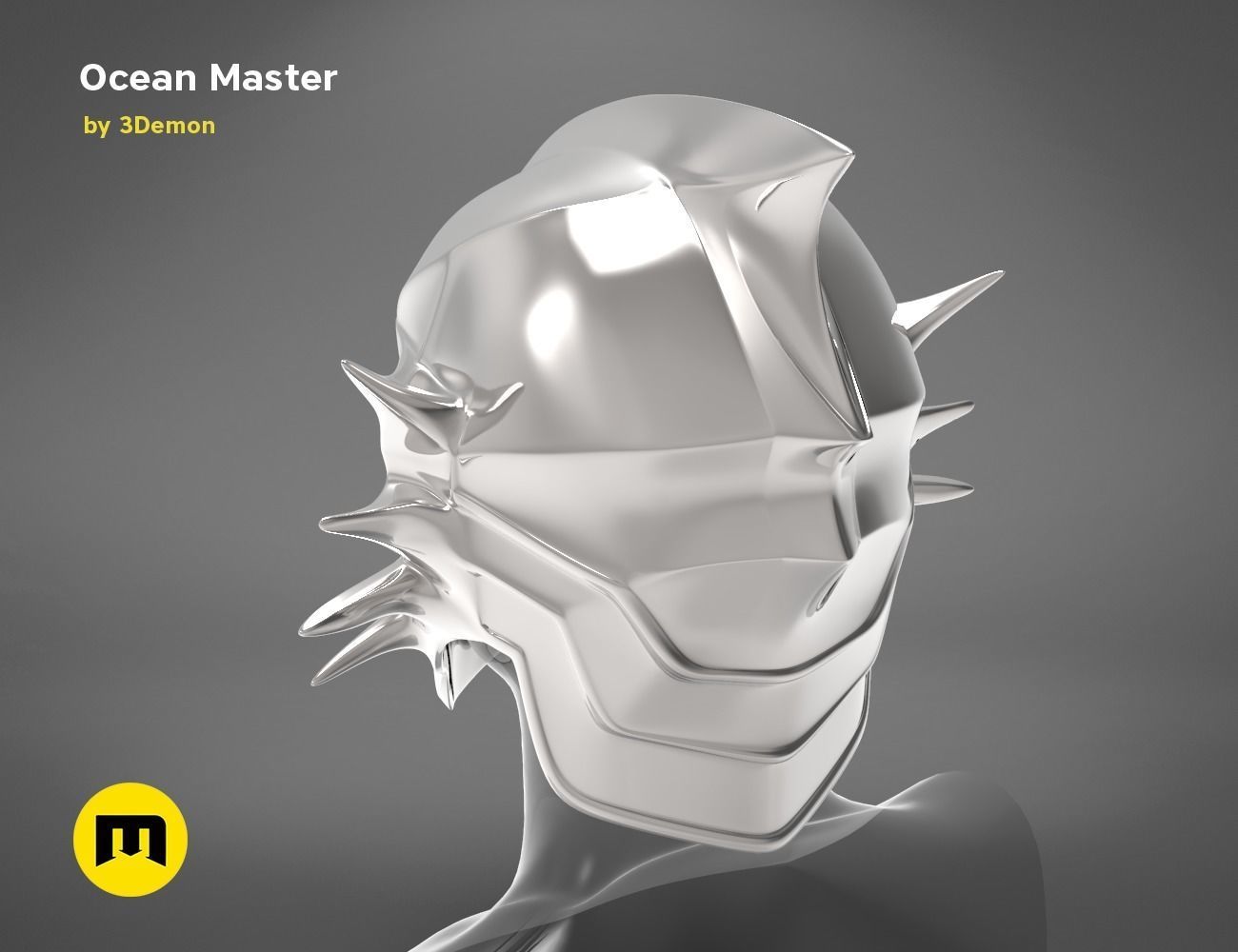 Ocean Master King Orm Helmet 3D print model_13