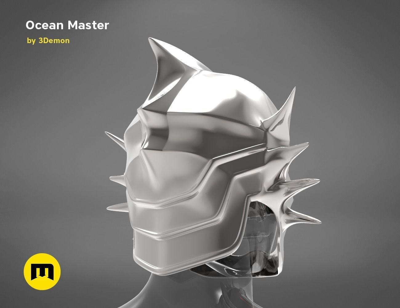 Ocean Master King Orm Helmet 3D print model_1