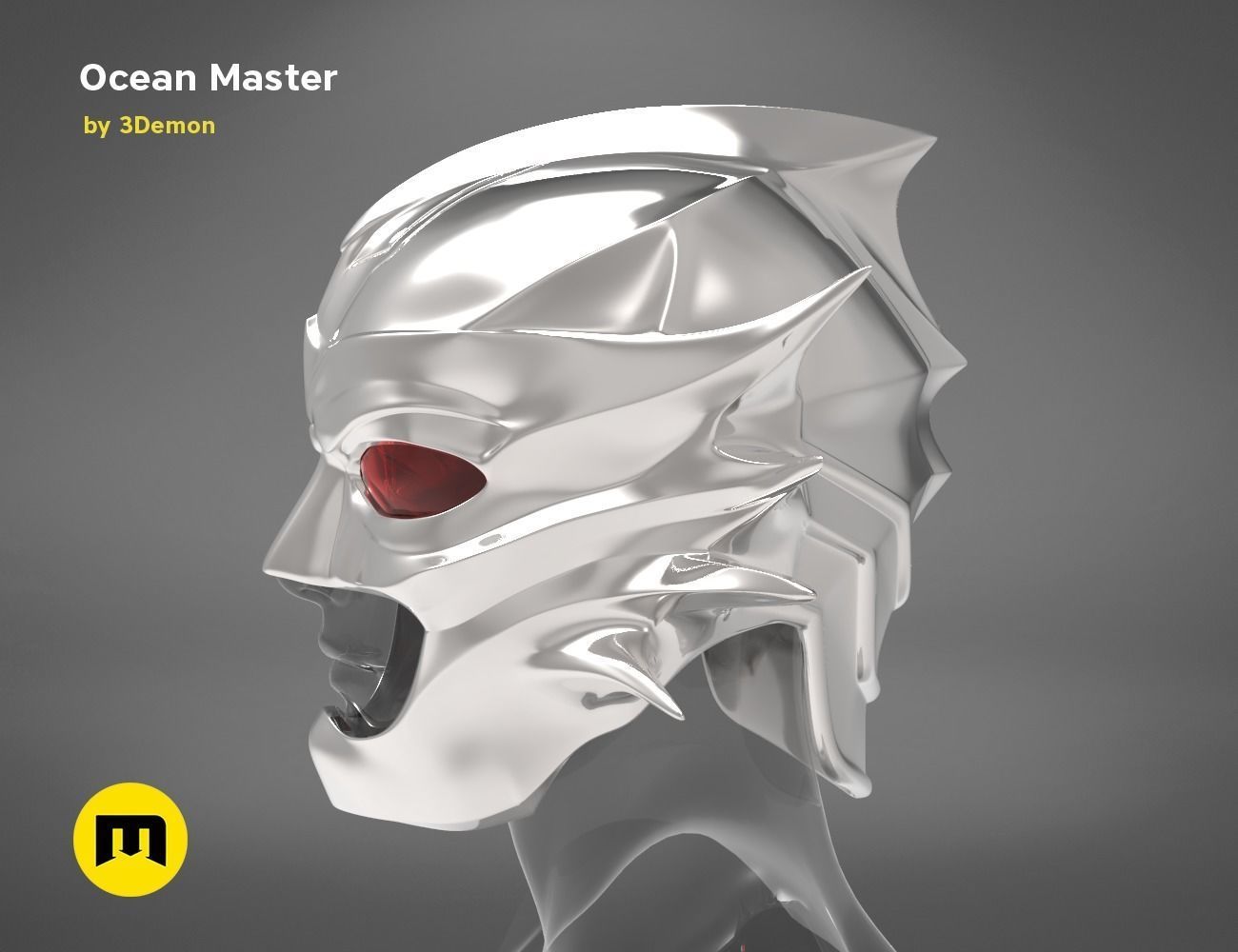 Ocean Master King Orm Helmet 3D print model_12