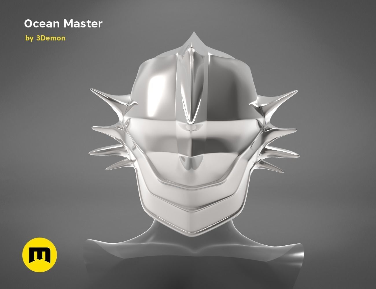 Ocean Master King Orm Helmet 3D print model_10