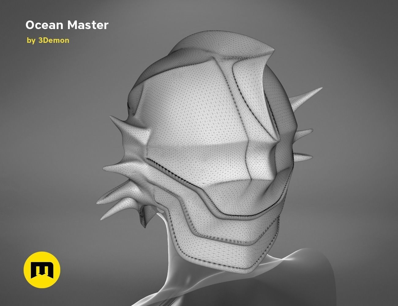 Ocean Master King Orm Helmet 3D print model_14