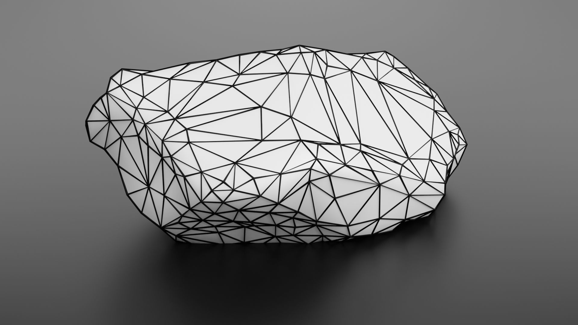 Rock formation 8 Low-poly 3D model_41