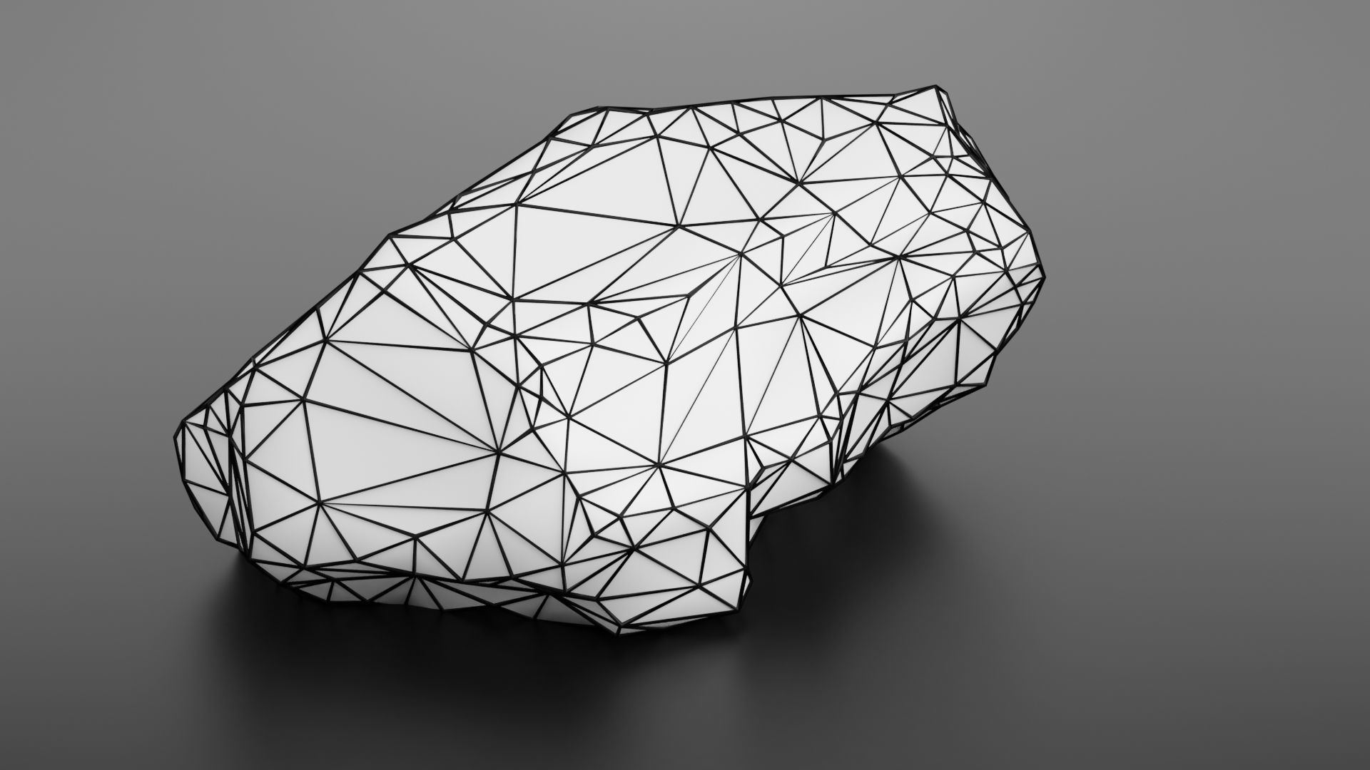 Rock formation 8 Low-poly 3D model_33