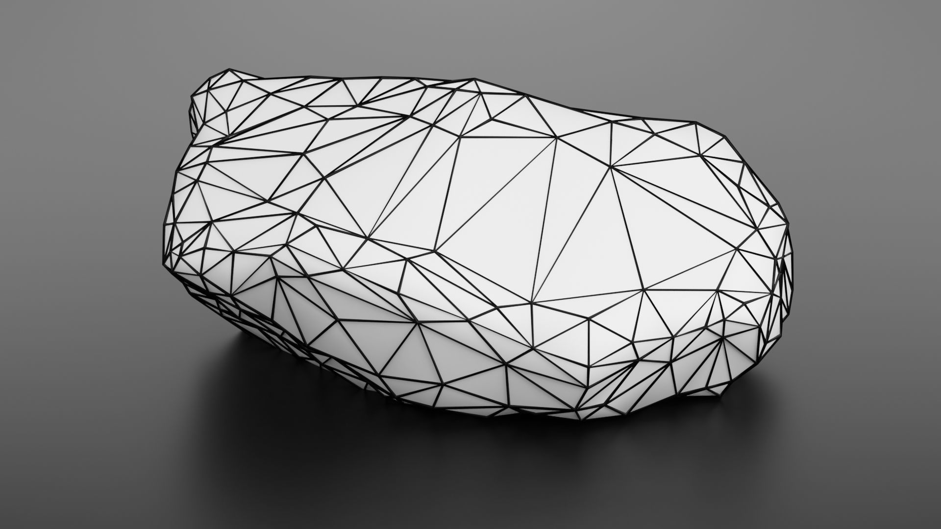 Rock formation 8 Low-poly 3D model_38