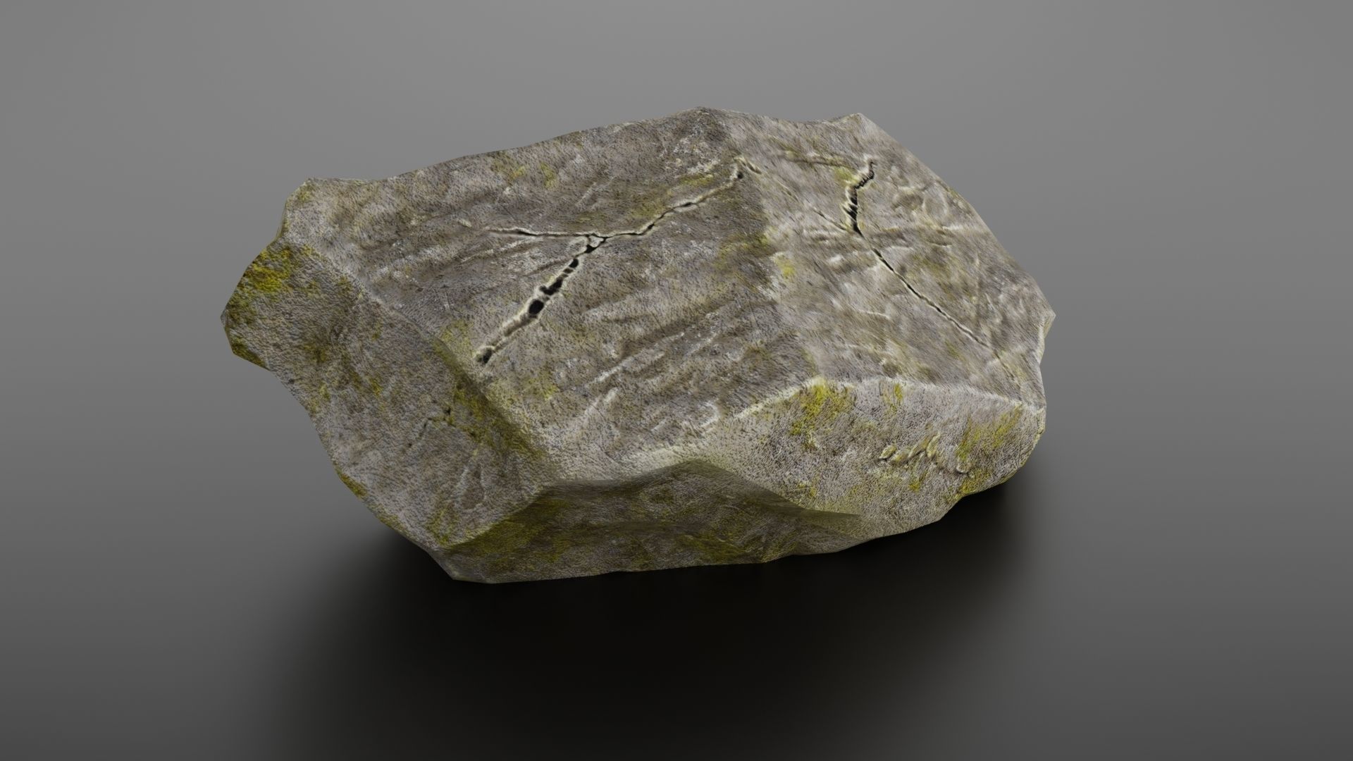 Rock formation 8 Low-poly 3D model_3