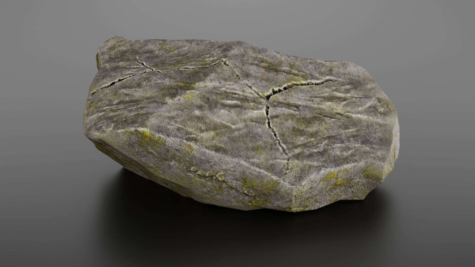 Rock formation 8 Low-poly 3D model_18