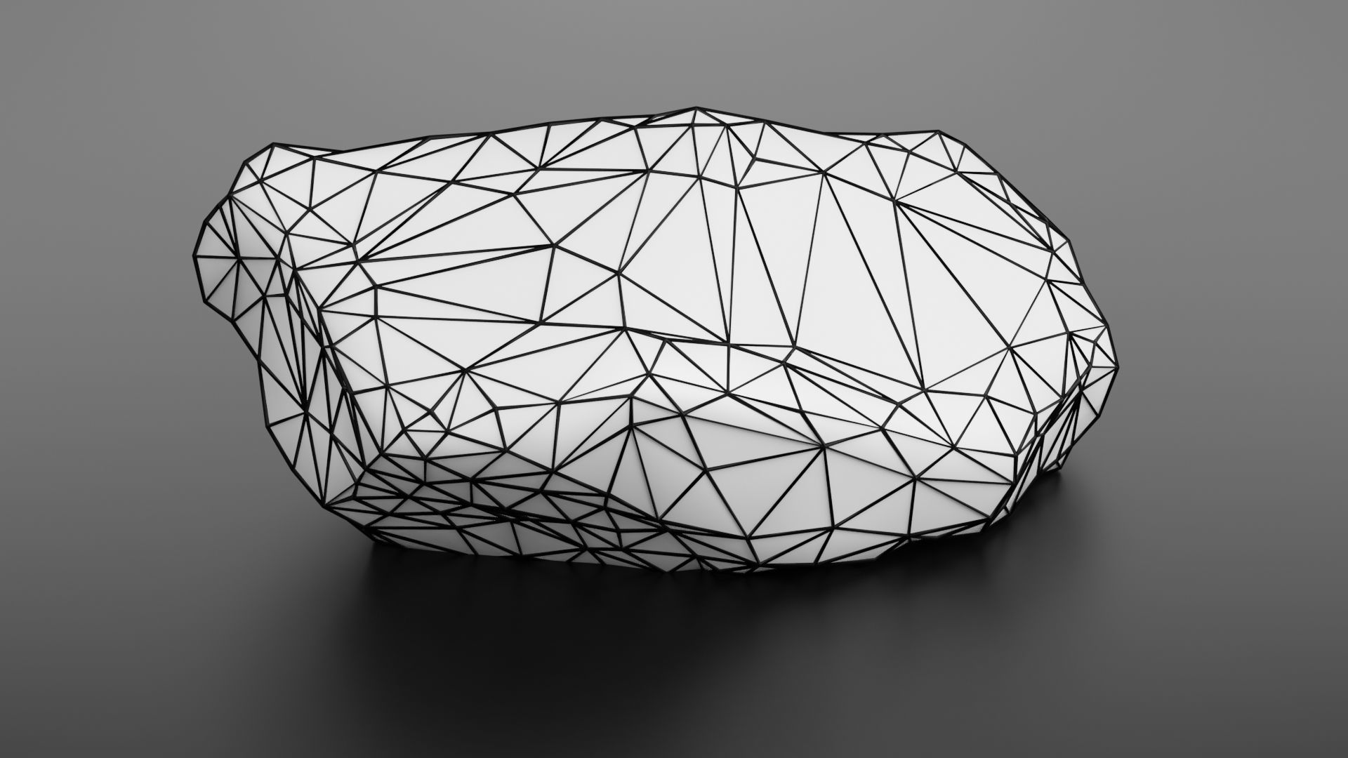 Rock formation 8 Low-poly 3D model_40