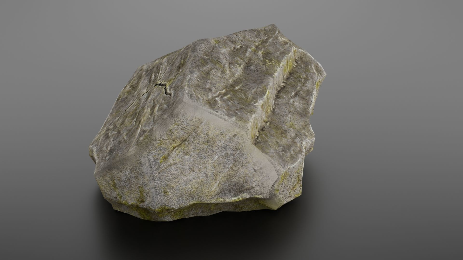 Rock formation 8 Low-poly 3D model_14