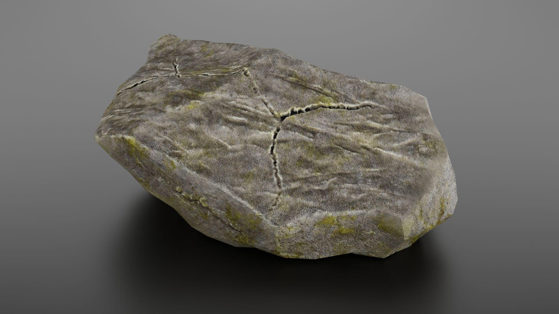 Rock formation 8 Low-poly 3D model_17