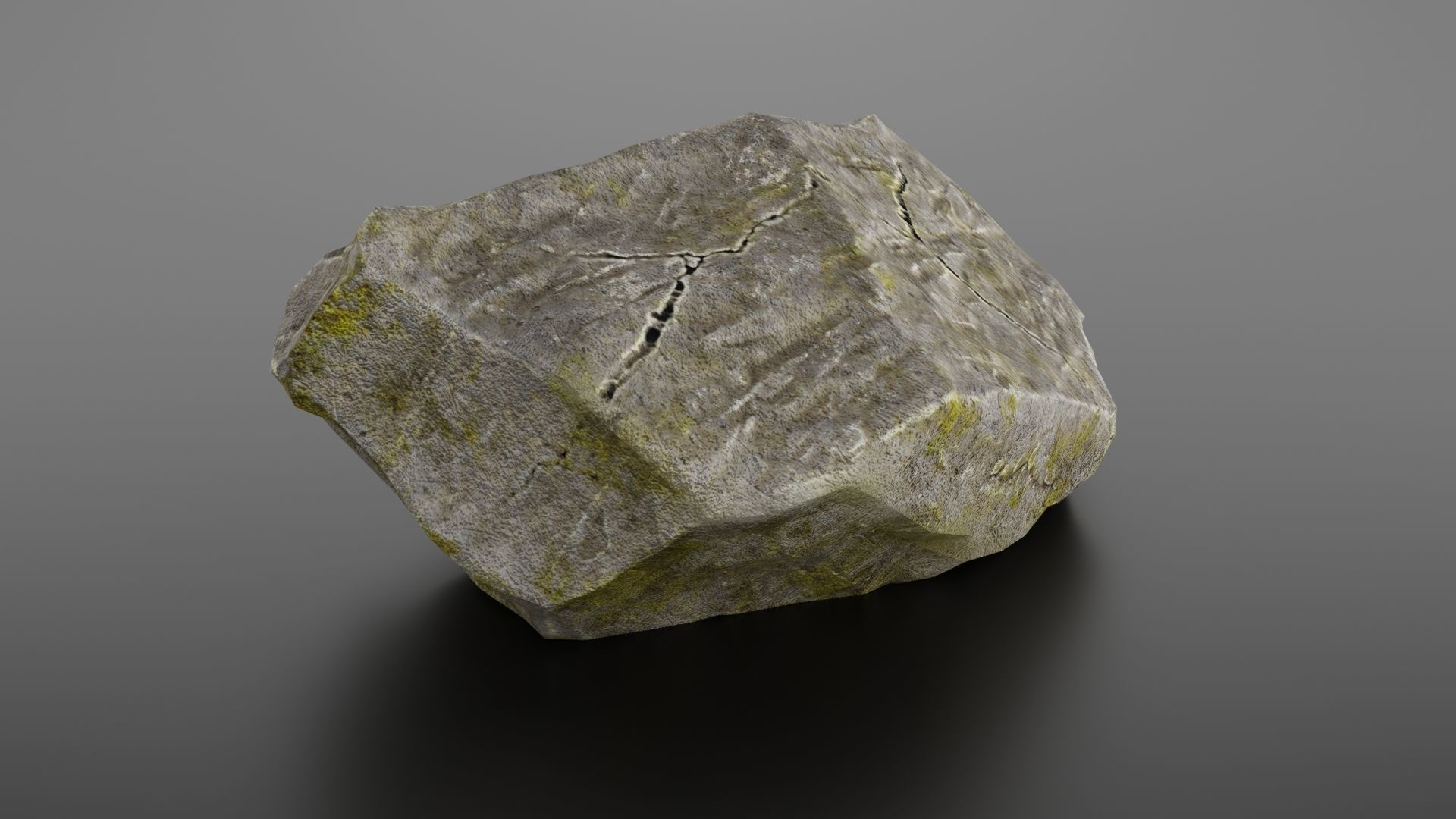 Rock formation 8 Low-poly 3D model_5