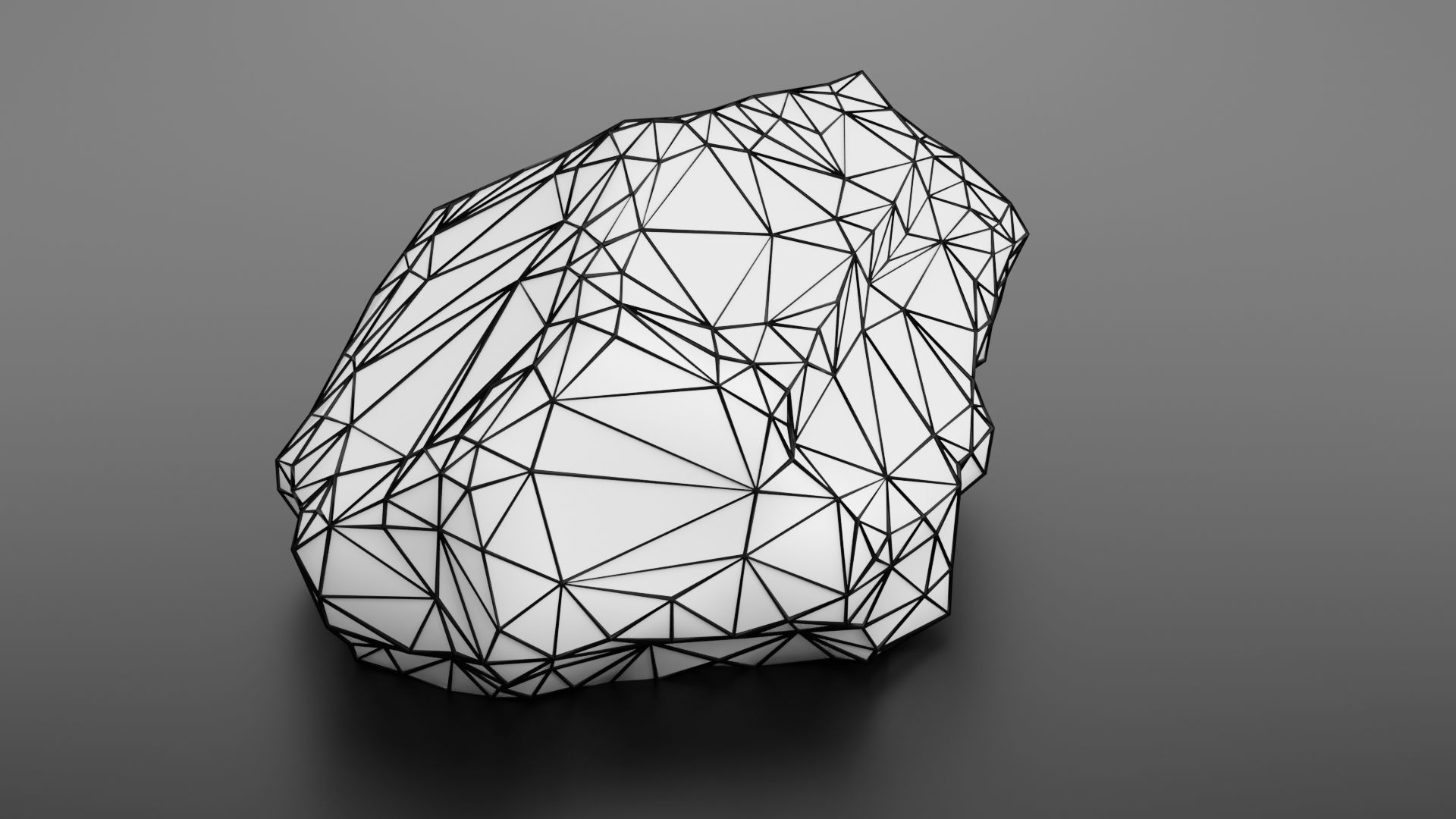 Rock formation 8 Low-poly 3D model_34