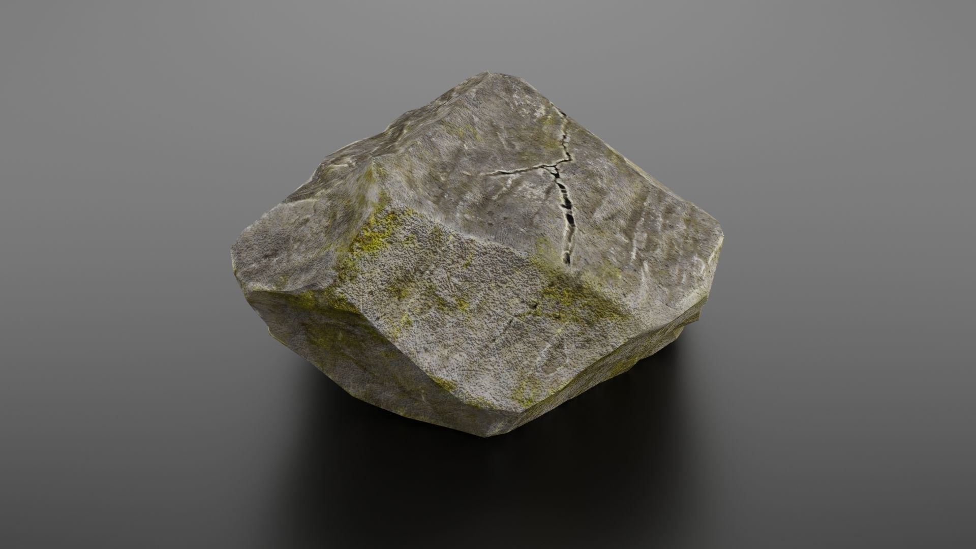 Rock formation 8 Low-poly 3D model_7