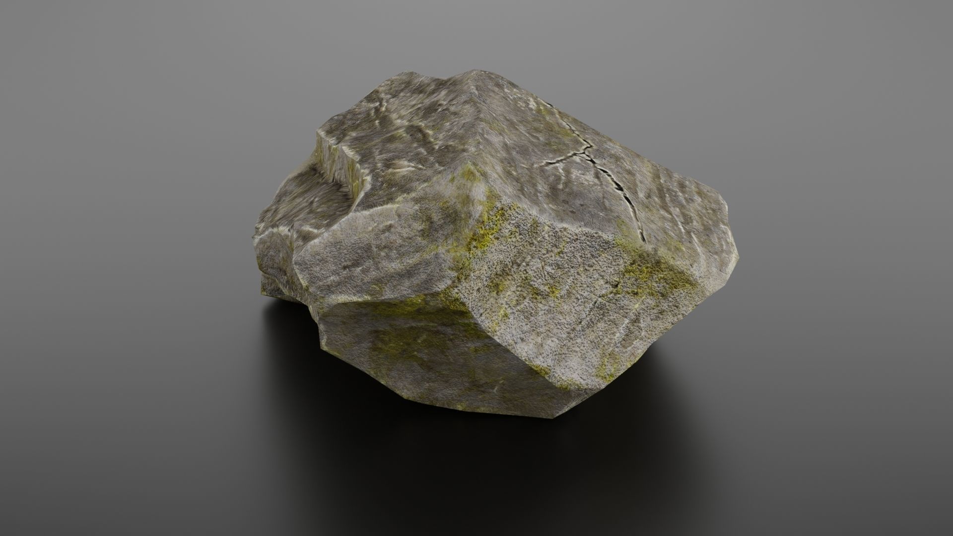 Rock formation 8 Low-poly 3D model_8