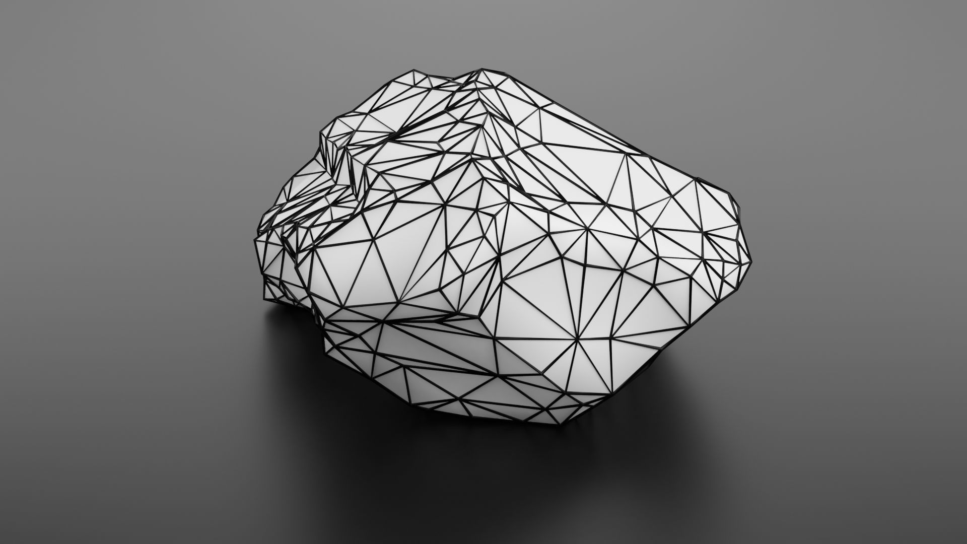 Rock formation 8 Low-poly 3D model_28