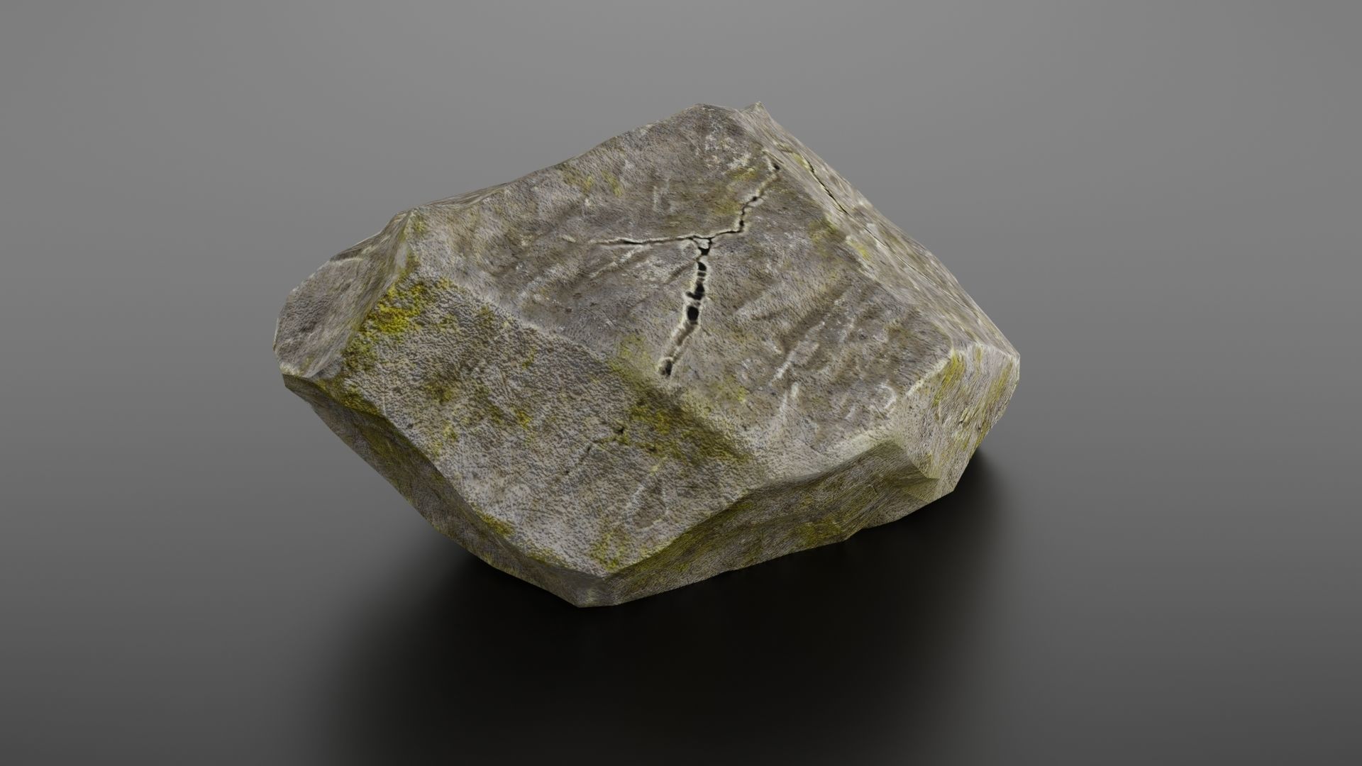 Rock formation 8 Low-poly 3D model_6