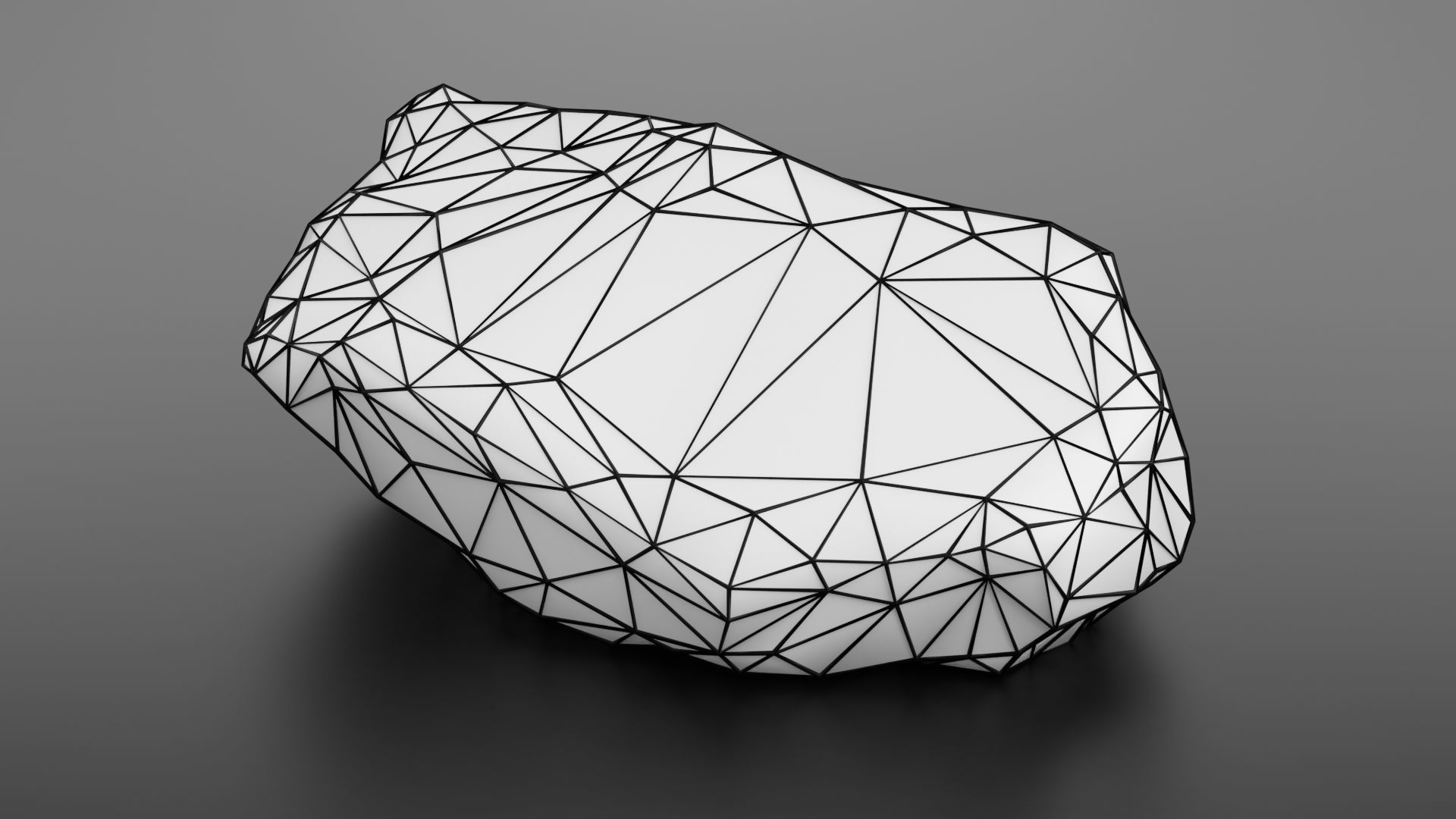 Rock formation 8 Low-poly 3D model_37