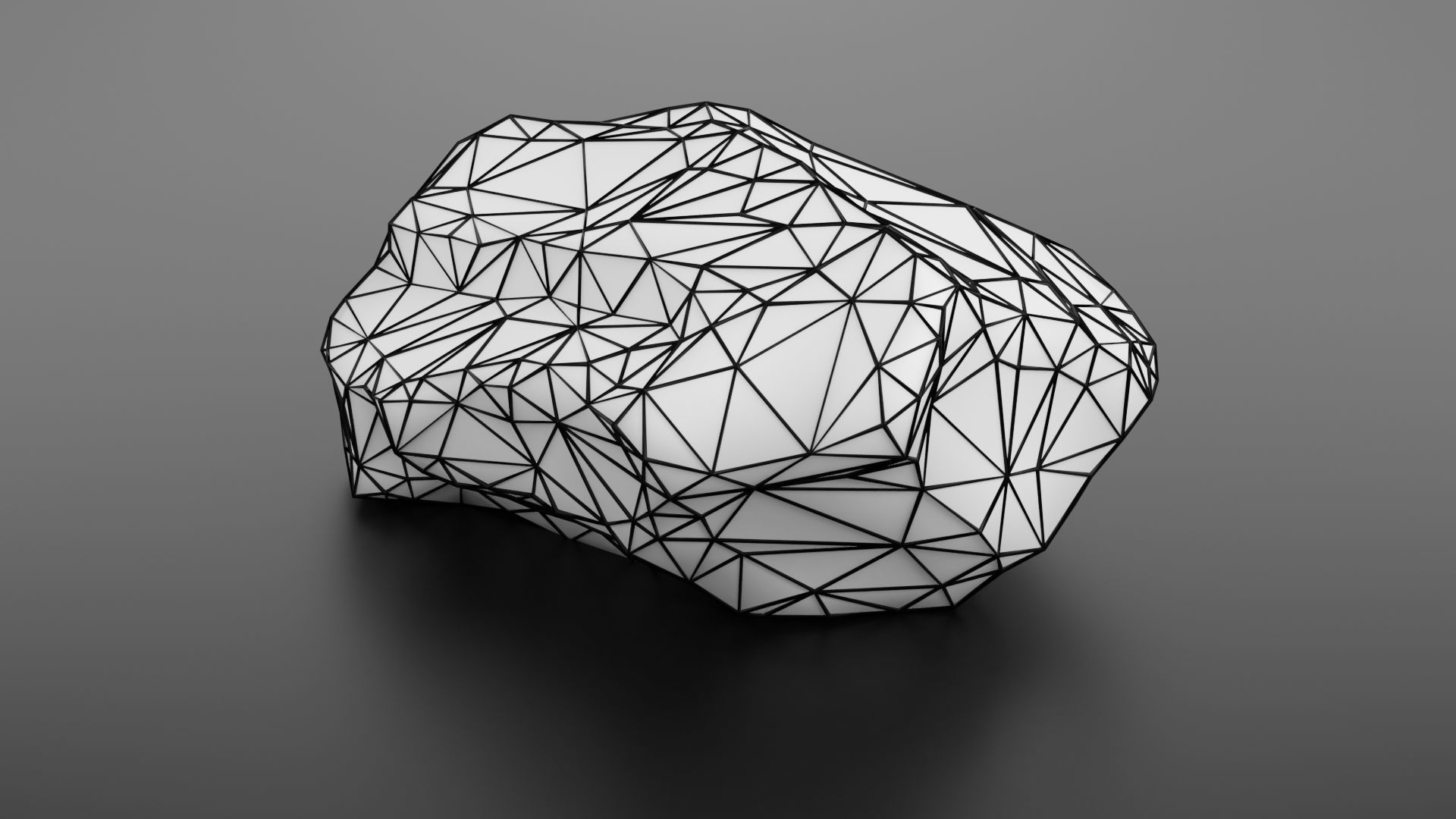 Rock formation 8 Low-poly 3D model_29