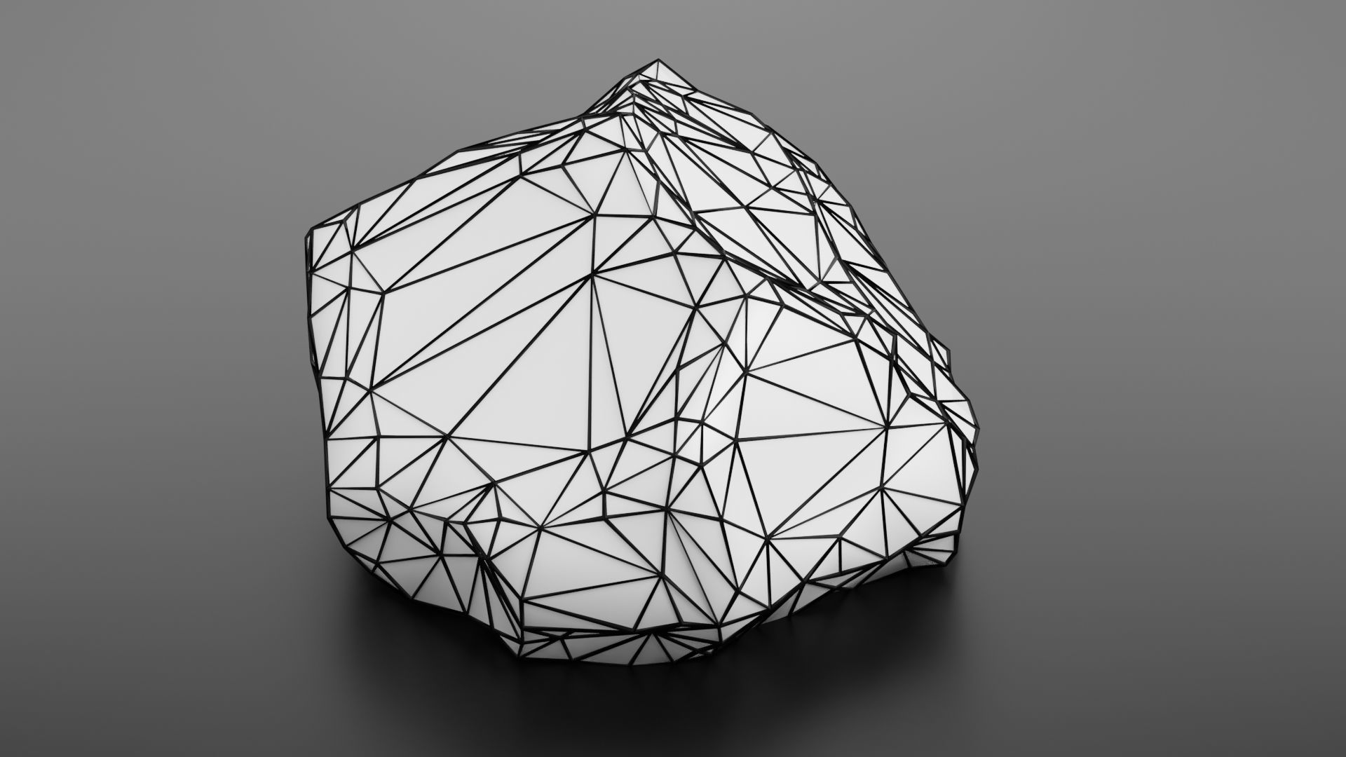Rock formation 8 Low-poly 3D model_35