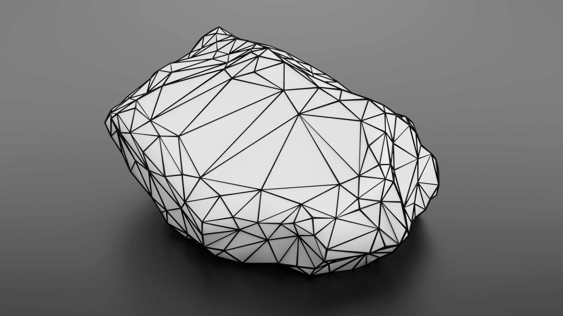 Rock formation 8 Low-poly 3D model_36