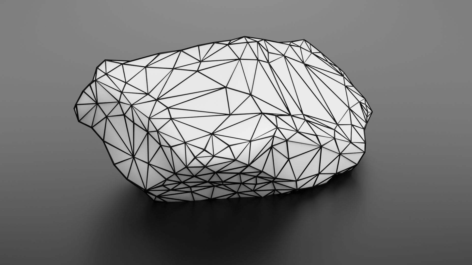 Rock formation 8 Low-poly 3D model_42