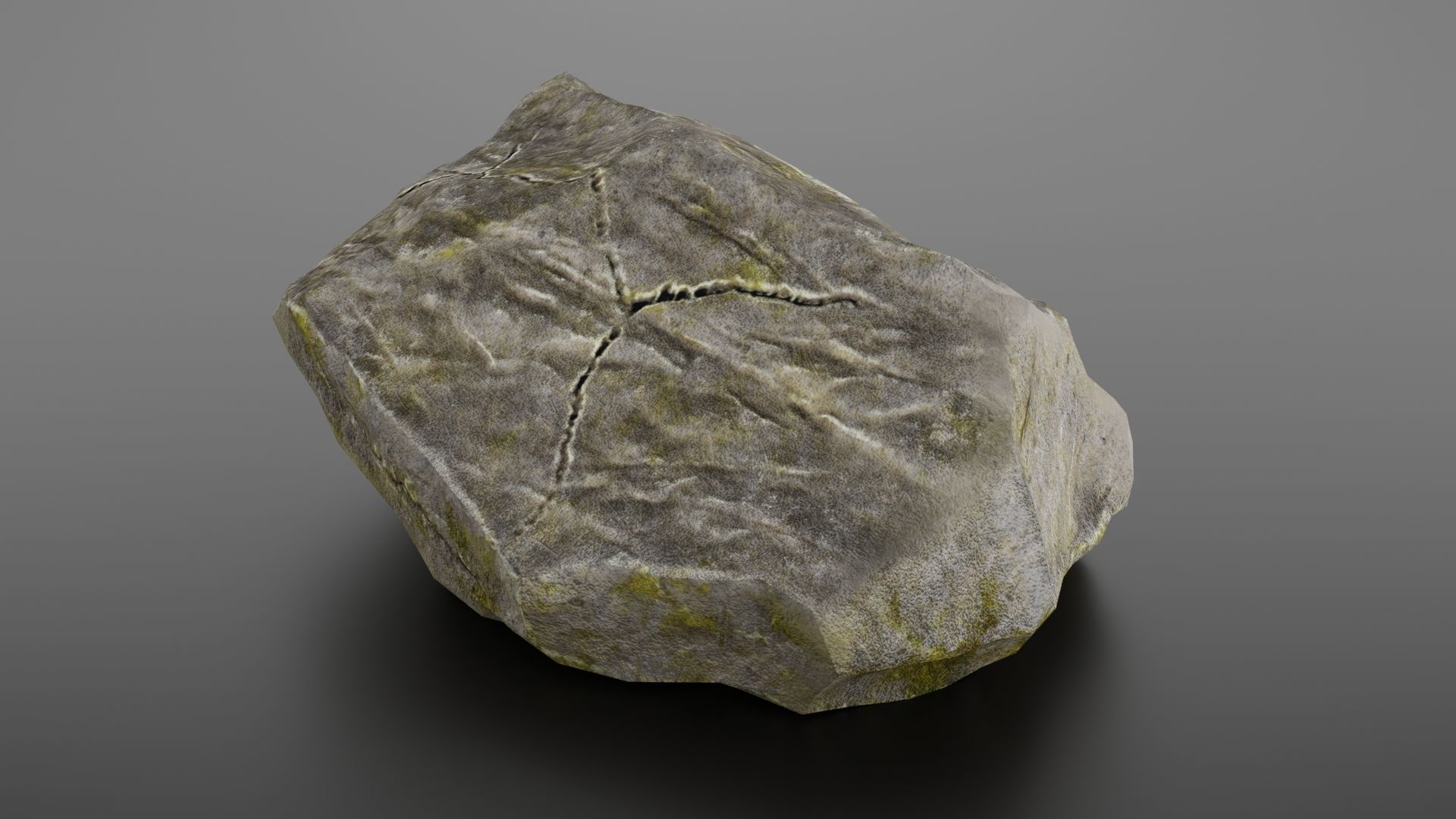 Rock formation 8 Low-poly 3D model_16