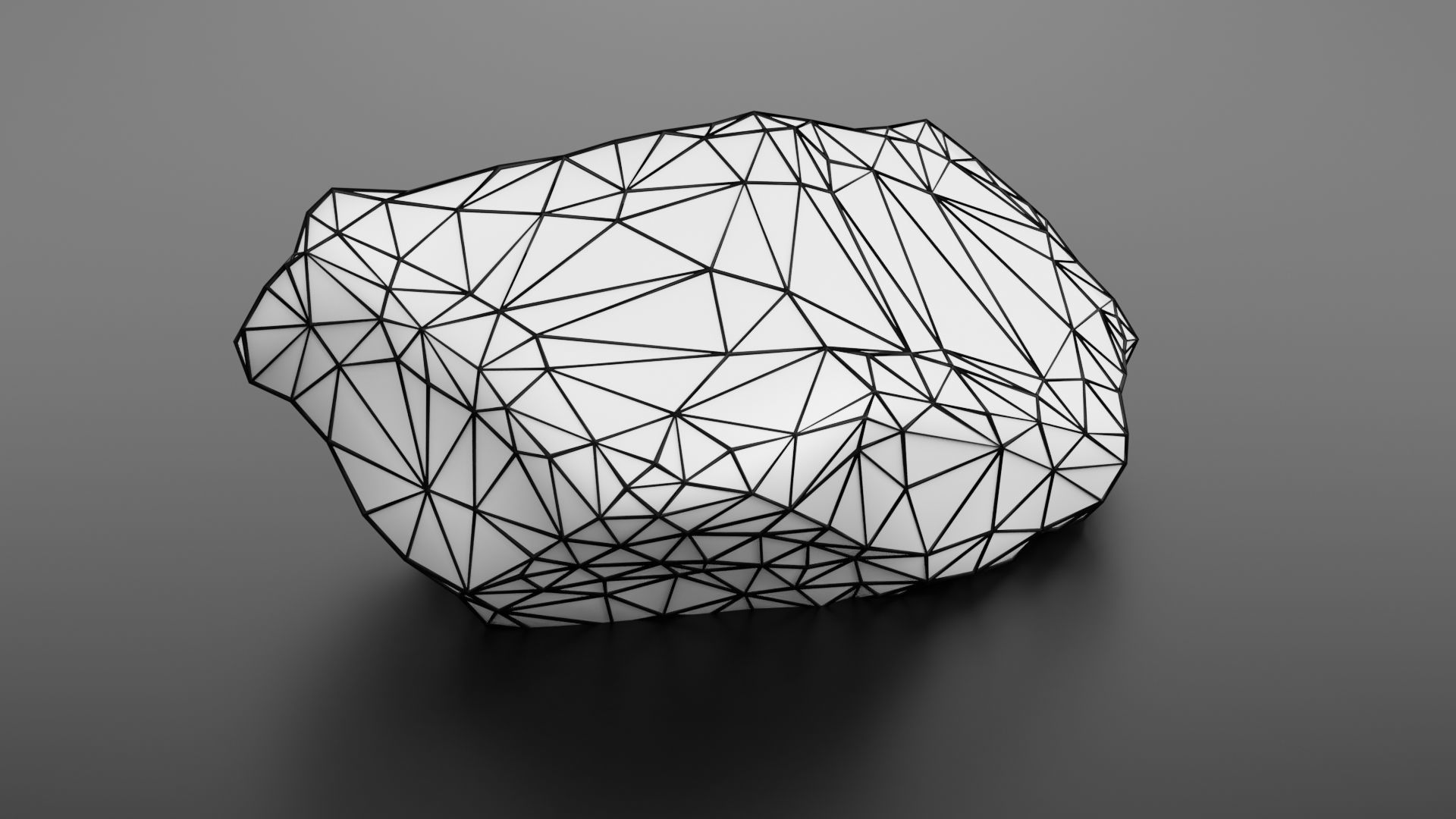 Rock formation 8 Low-poly 3D model_23