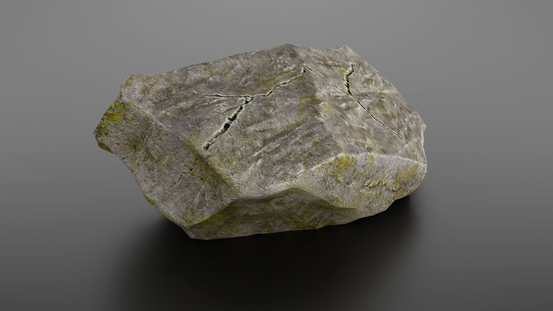 Rock formation 8 Low-poly 3D model_4