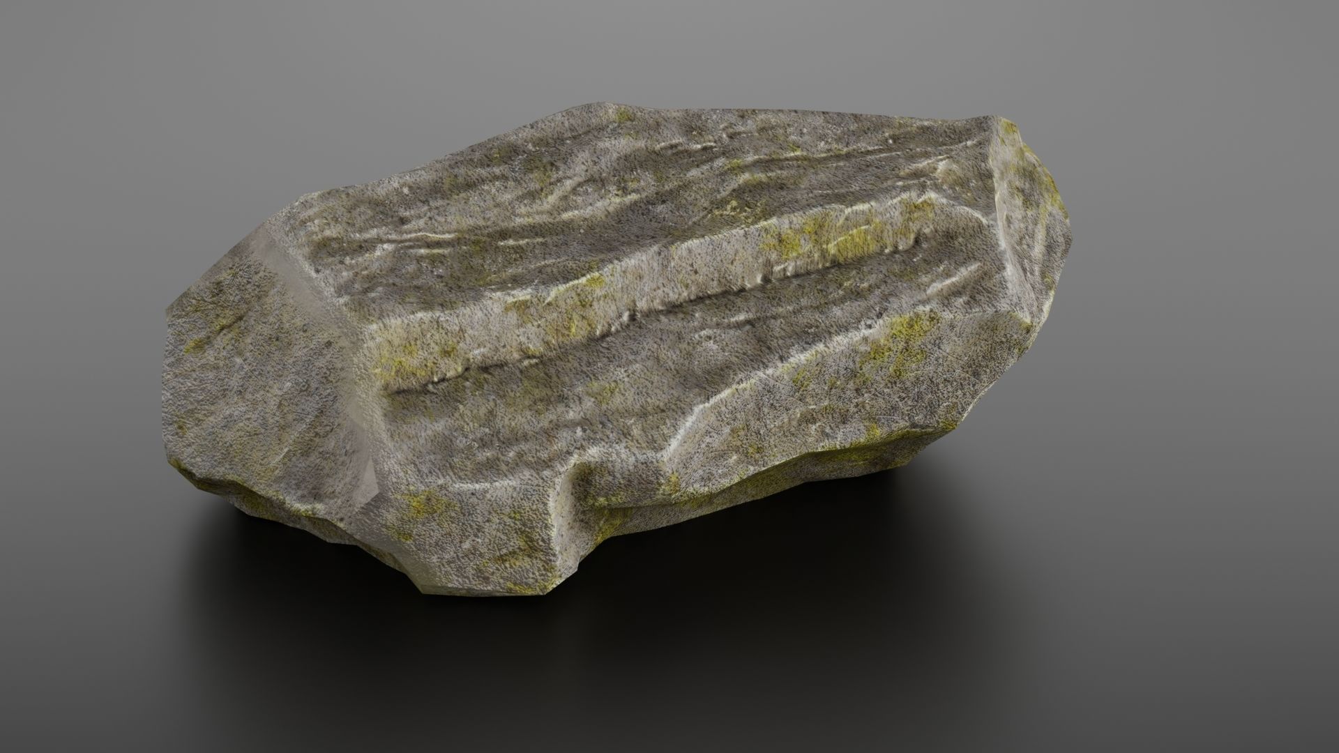 Rock formation 8 Low-poly 3D model_12
