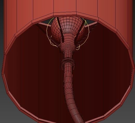 Juniper 8 lt Chandelier Gold Leaf 3D model_4