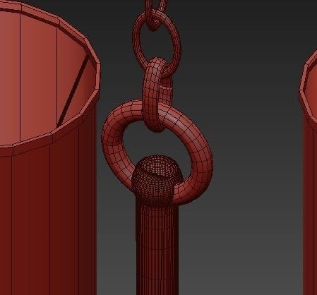 Juniper 8 lt Chandelier Gold Leaf 3D model_6