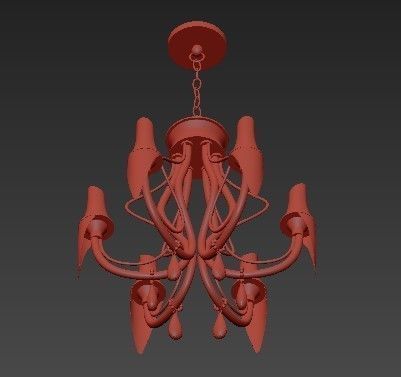 Crystal Lamp 3D model_2