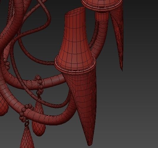 Crystal Lamp 3D model_7