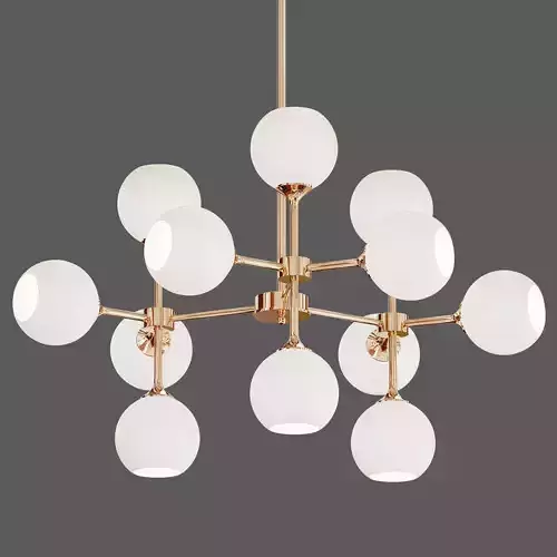 Niklas 8 light Pendant Light in Antique Brass