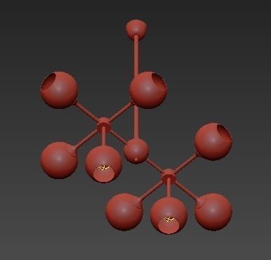 Niklas 8 Pendant Light 3D model_4