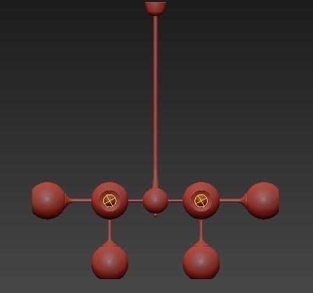 Niklas 8 Pendant Light 3D model_2