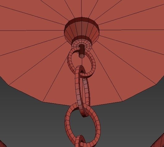 Euclid Chandelier Spanish Bronze 3D model_3